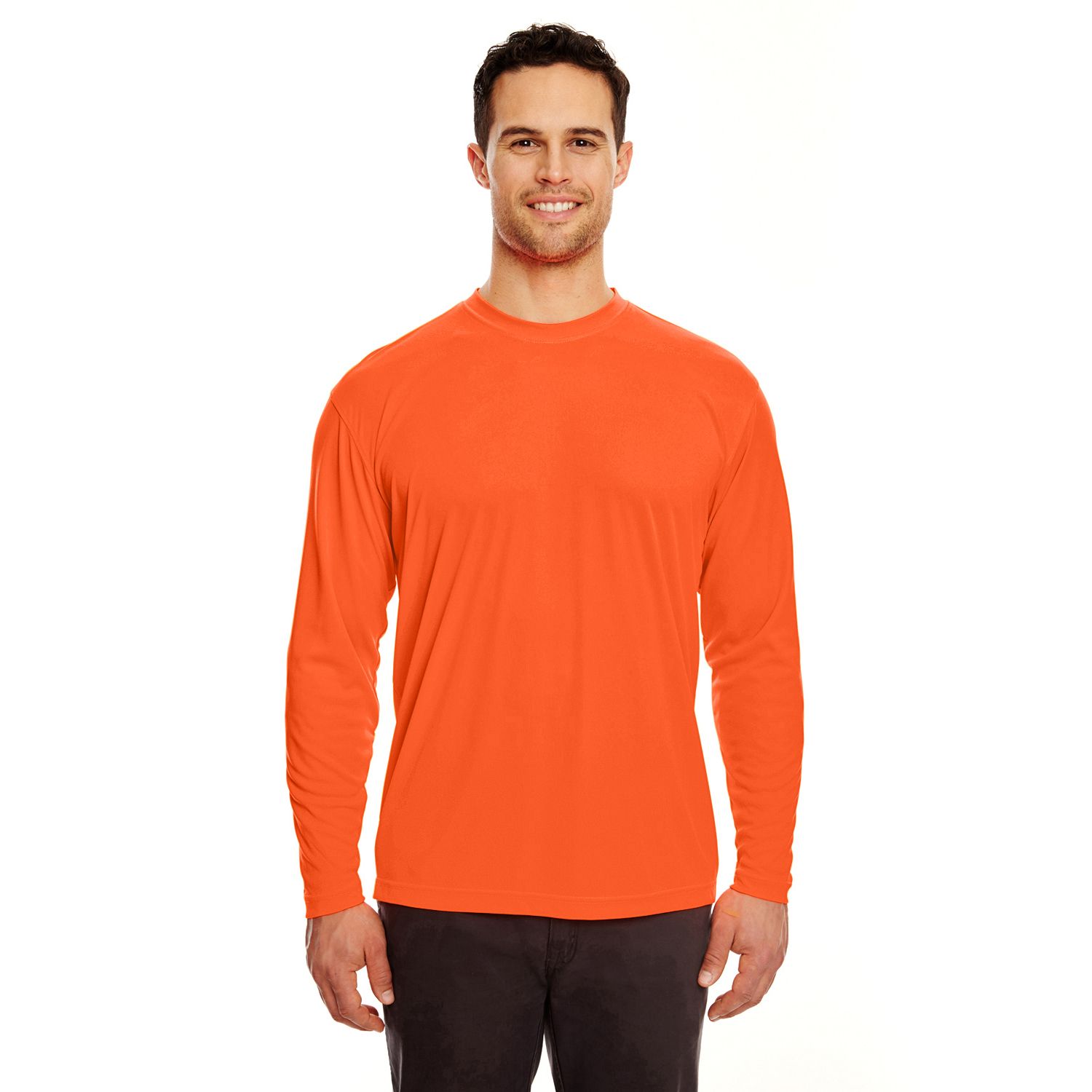UltraClub 8422 Bright Orange Long Sleeve T-Shirt – Ultimate High Visibility & Performance Workwear UltraClub 8422 Bright Orange Long Sleeve T-Shirt – Ultimate High Visibility & Performance Workwear