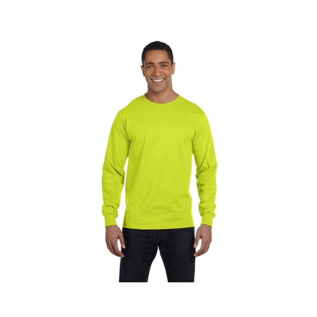 Gildan G8400 Adult Long-Sleeve T-Shirt – Moisture-Wicking High Visibility Work Shirt