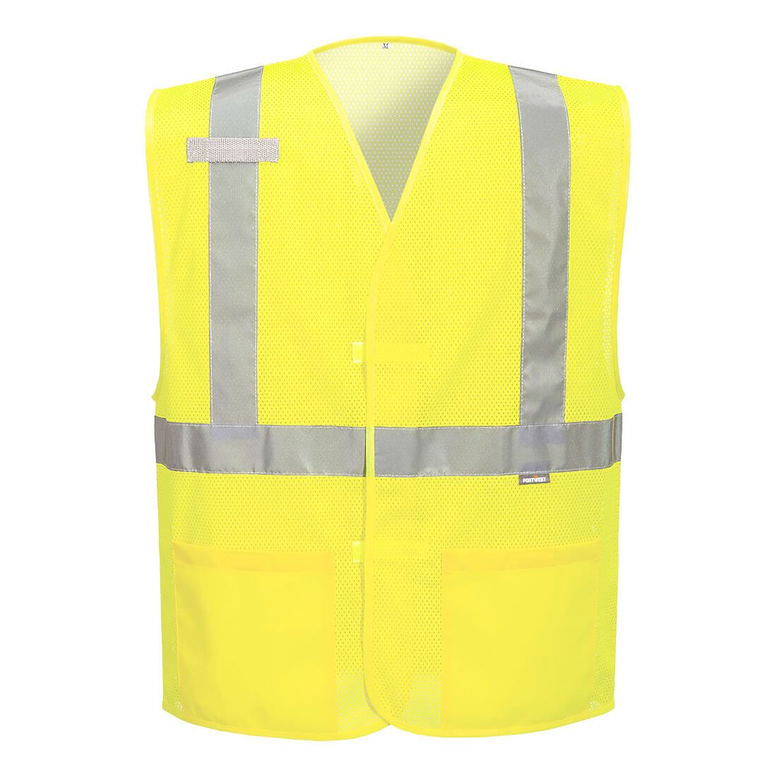 Portwest UC491 Economy Hi-Vis Mesh External Pocket Vest