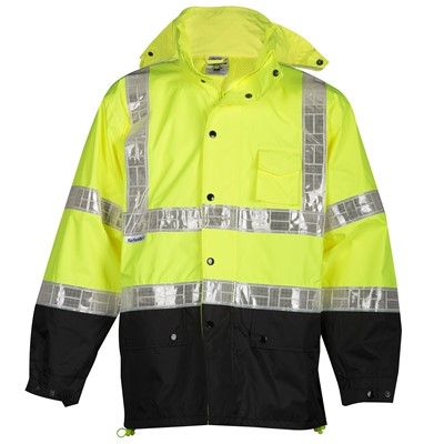 Kishigo RWJ100 Hi Vis Rain Jacket Kishigo RWJ100 Hi Vis Rain Jacket