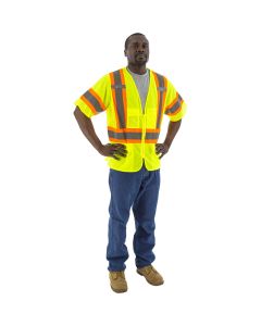 Majestic 75-3301-75-3302 Class 2 Hi Vis Mesh Safety Vest