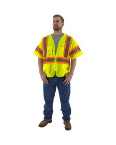Majestic 75-3305 Class 2 Hi Vis Mesh Safety Vest