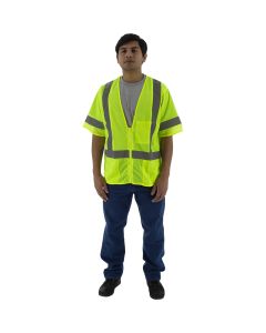 Majestic 75-3313 Class 3 Hi Vis Mesh Safety Vest