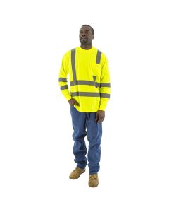 Majestic 75-5355-75-5356 Class 3 Hi Vis Long Sleeve T-Shirt