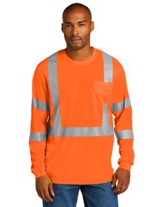 CornerStone CS203 ANSI 107 Class 3 Mesh Long Sleeve Tee – Enhanced Visibility & Comfort
