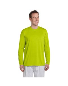 Gildan G424 Safety Green Long Sleeve T-Shirt