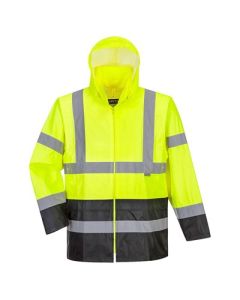 Portwest UH443-HVY Hi-Vis Rain Jacket