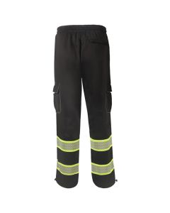 GSS 8717 Enhanced Visibility Black Sweat Pants