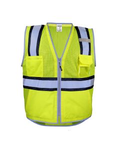 Kishigo 1584 Class 2 Hi Vis Mesh Safety Vest