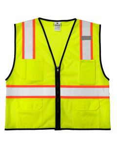 Kishigo 1517 Economy Class 2 Two-Tone Mesh Safety Vest - Lime