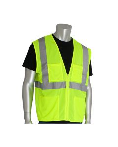 PIP 302-MVGZ4P Class 2 Hi Vis Mesh Safety Vest