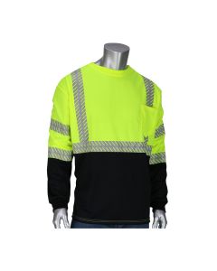 PIP 313-1375B Class 3 Hi Vis Long Sleeve Safety T-Shirt