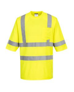 Portwest S393 Hi Vis Class 3 Safety T-Shirt with Pocket