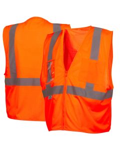 Pyramex RVZ21CP Class 2 Hi Vis Mesh Safety Vest