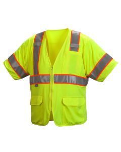 Pyramex RVZ35 Class 3 Hi Vis Mesh Safety Vest