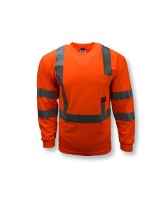 Radians ST21-3P Class 3 Hi Vis Long Sleeve T-shirt with Pocket