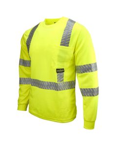 Radians ST24-3P Class 3 Hi Vis Long Sleeve Pocket T-Shirt