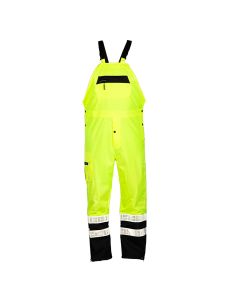 Kishigo RWB106 Hi-Vis Rain Bib Overalls - ANSI Class E