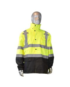 Radians RW30-3Z1Y Hi Vis Rain Jacket – Waterproof & ANSI Class 3 Safety Gear
