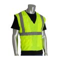 PIP 390-EZ202-HVY High-Visibility Yellow Safety Vest with Heavy-Duty Construction